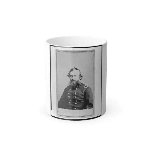 Alpheus S. Williams, Union Officer, Half-Length Portrait, Seated, Facing Left, With Small Star Medallion on Uniform (U.S. Civil War) Color Changing Coffee Mug 11oz Default Title - Go Mug Yourself
