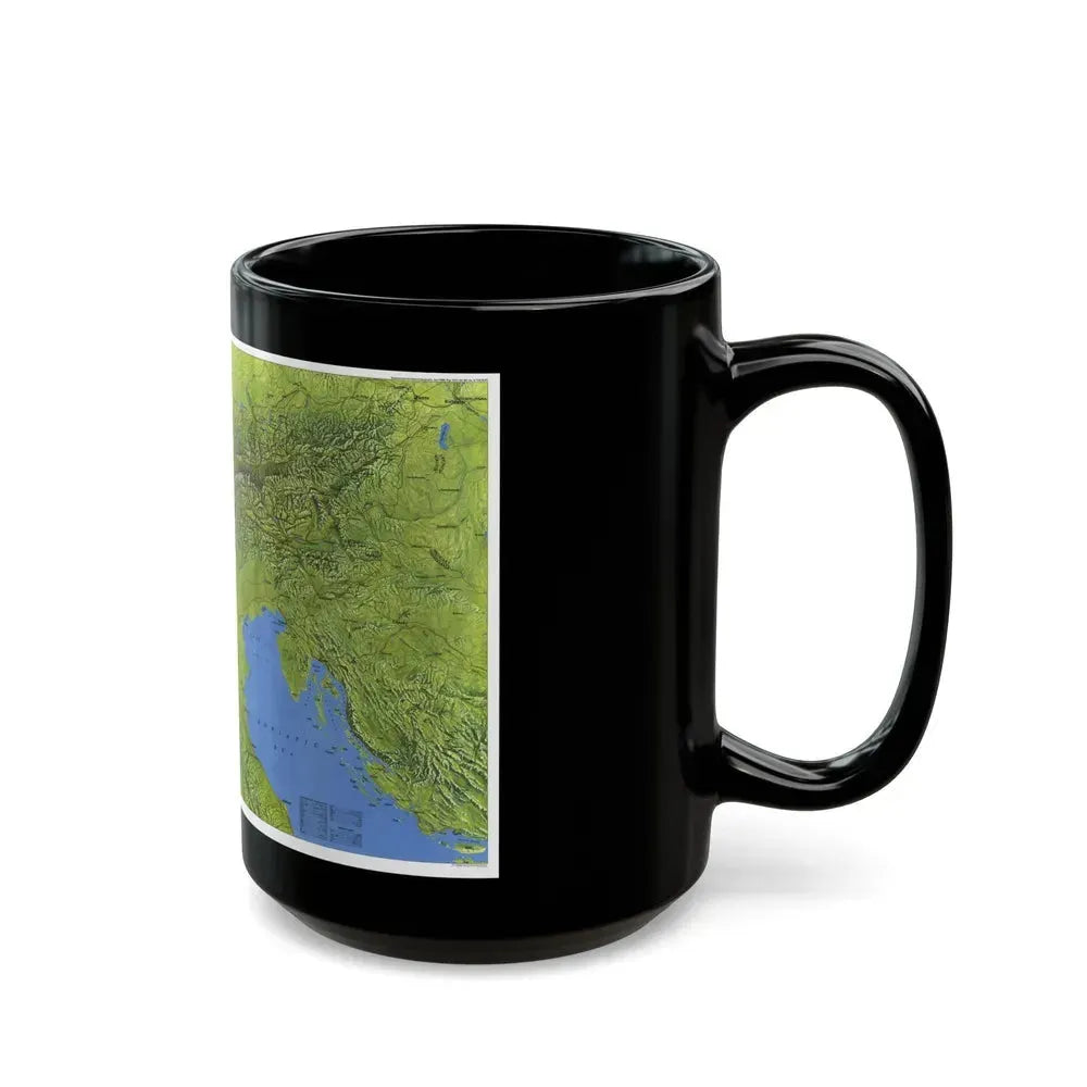 Alps, The (1985) (Map) Black Coffee Mug - Go Mug Yourself