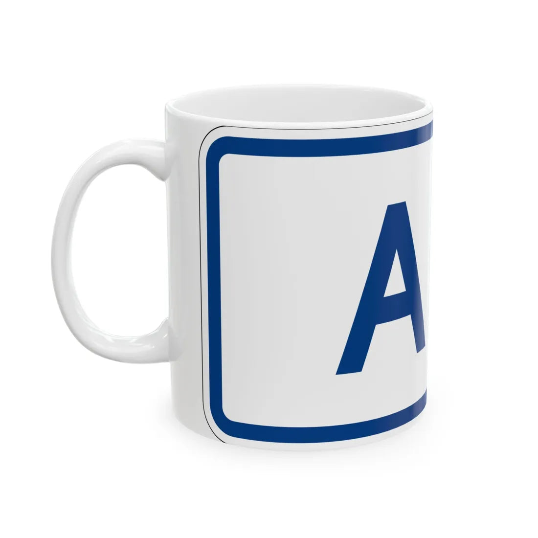 Alt plate South Carolina (South Carolina) (Road Sign) White Coffee Mug - Go Mug Yourself
