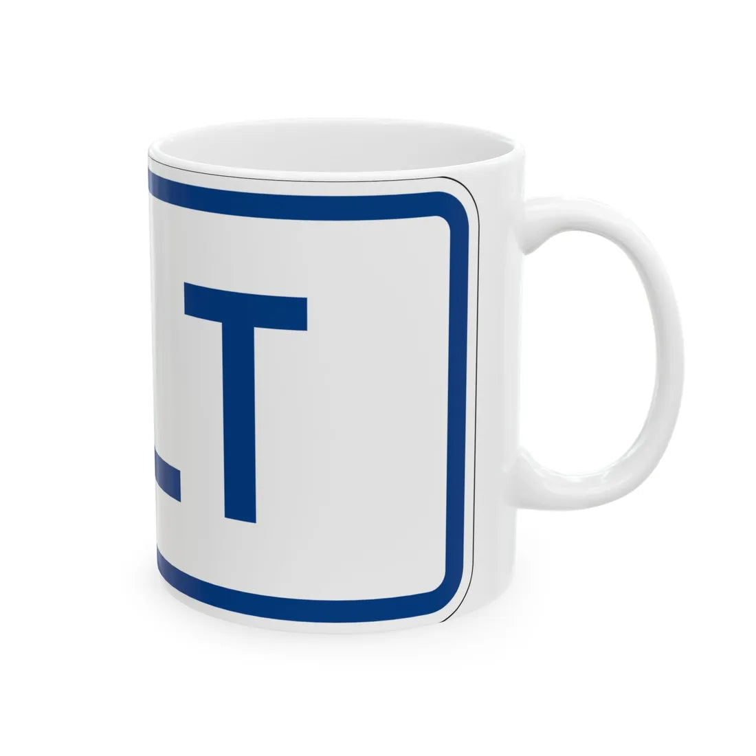 Alt plate South Carolina (South Carolina) (Road Sign) White Coffee Mug - Go Mug Yourself