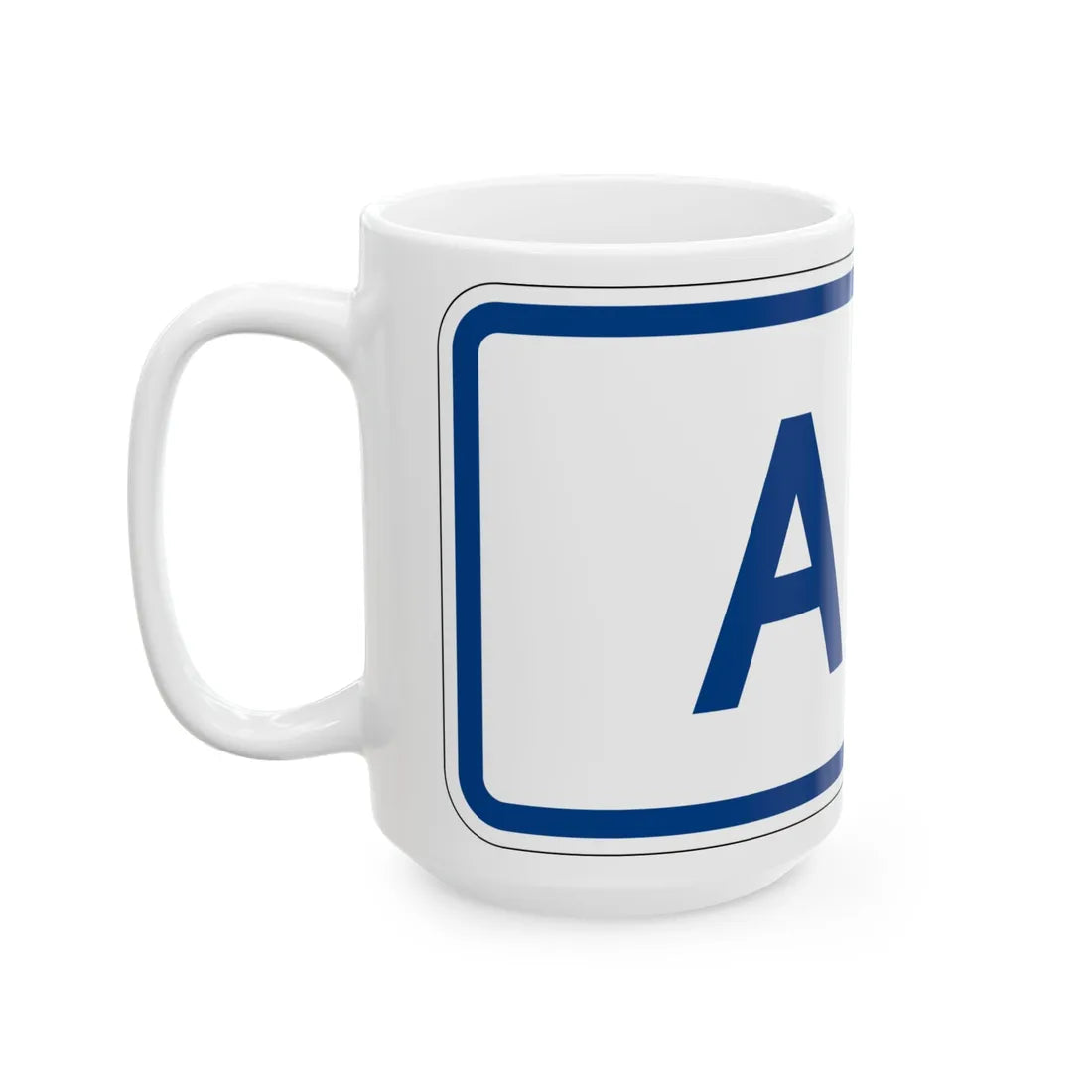 Alt plate South Carolina (South Carolina) (Road Sign) White Coffee Mug - Go Mug Yourself