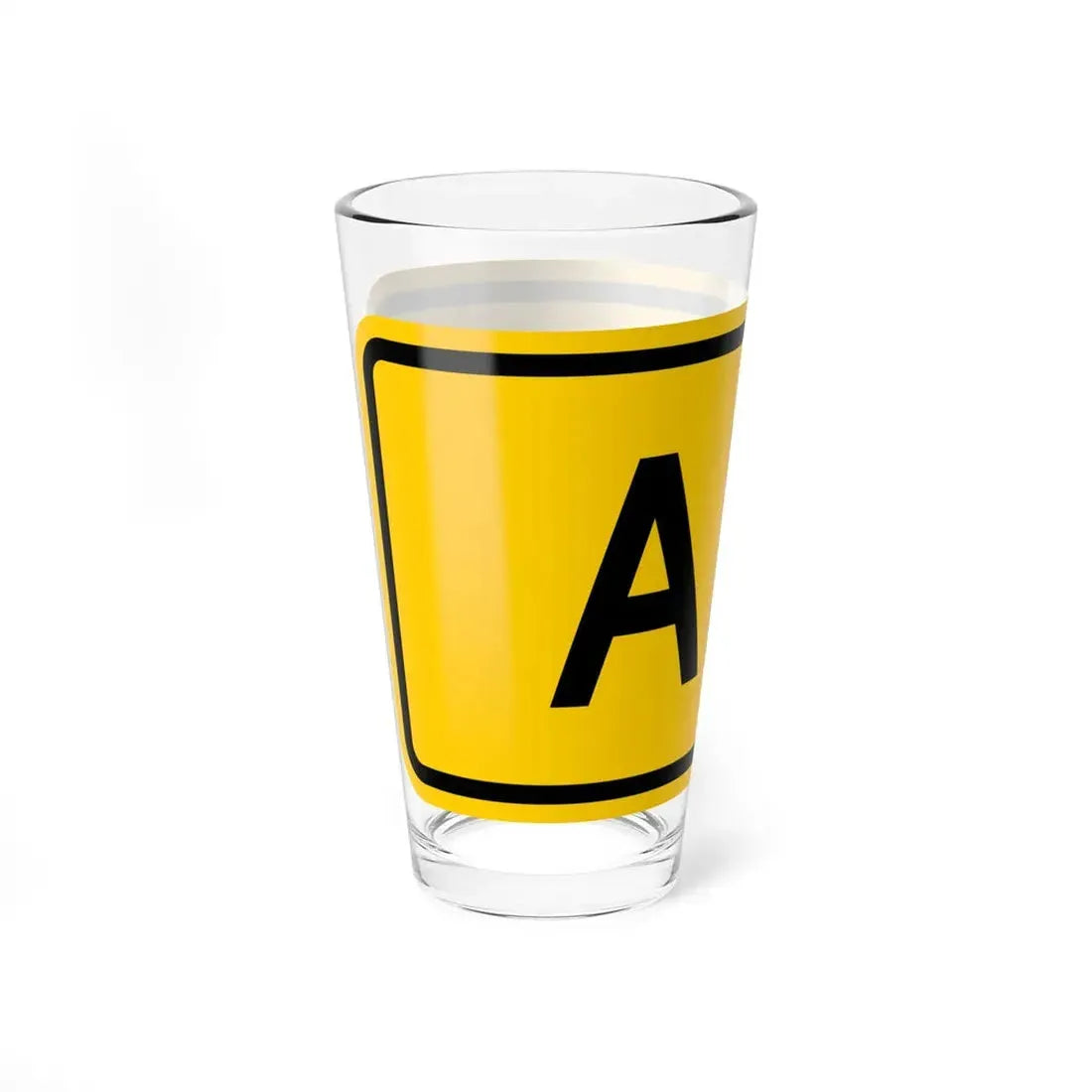 Alt plate Wyoming (Wyoming) (Road Sign) Pint Glss 16oz - Go Mug Yourself