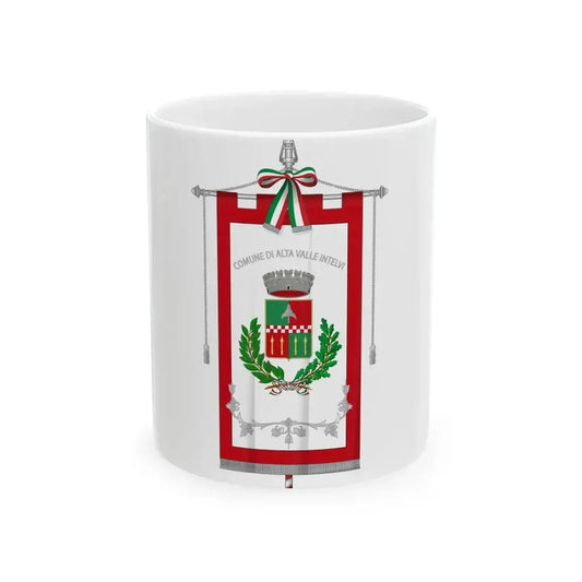 Alta Valle Intelvi-Gonfalone (Italy) White Coffee Mug 11oz - Go Mug Yourself