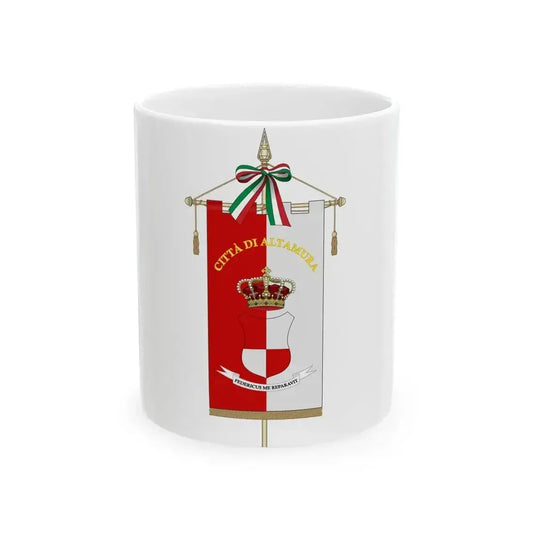 Altamura-Gonfalone (Italy) White Coffee Mug 11oz - Go Mug Yourself