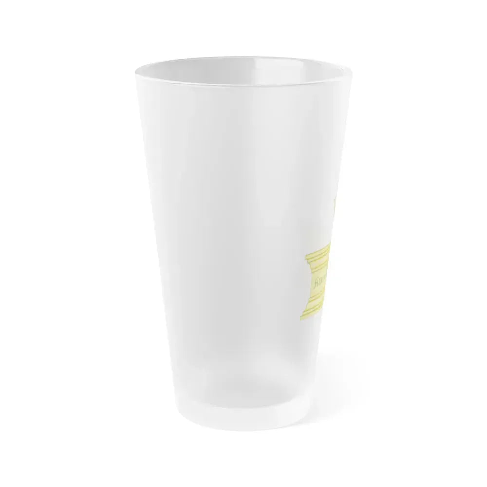 Altar and Sword Badge of Mary I - Frosted Pint Glass 16oz - Go Mug Yourself