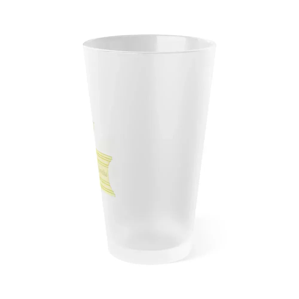 Altar and Sword Badge of Mary I - Frosted Pint Glass 16oz - Go Mug Yourself