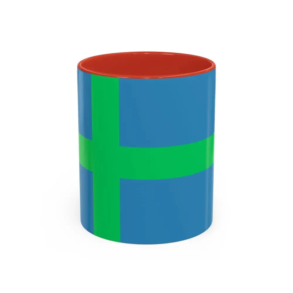 Alternate flag of Votes Estonia - Accent Coffee Mug 11oz Red - Go Mug Yourself