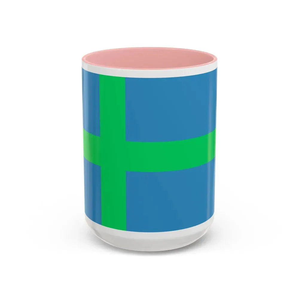 Alternate flag of Votes Estonia - Accent Coffee Mug 15oz Pink - Go Mug Yourself
