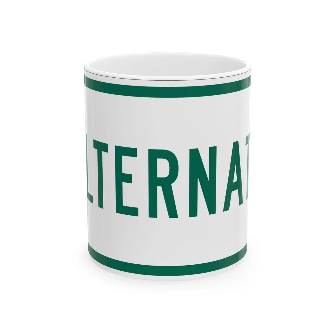 Alternate plate Vermont (Vermont) (Road Sign) White Coffee Mug 11oz - Go Mug Yourself