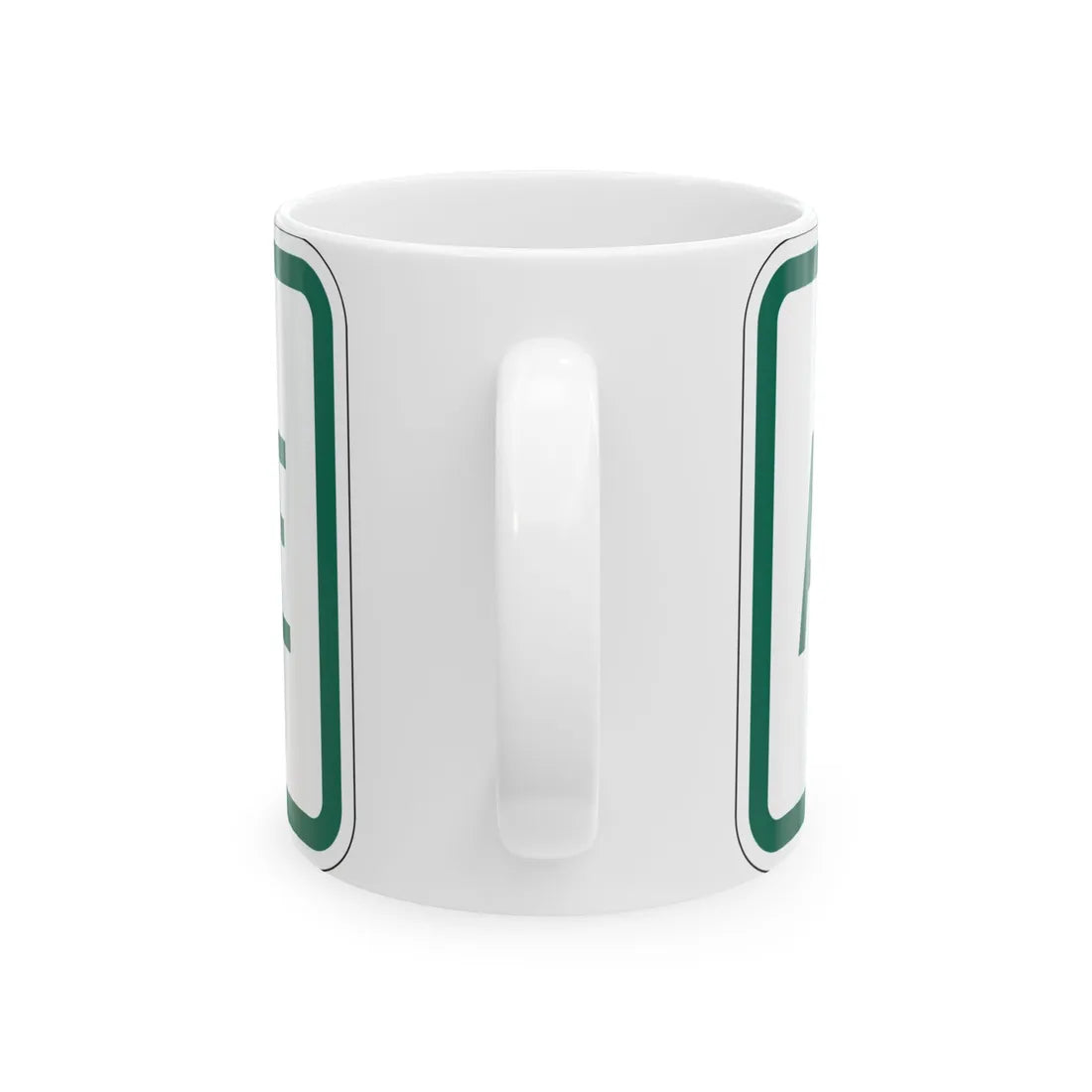 Alternate plate Vermont (Vermont) (Road Sign) White Coffee Mug - Go Mug Yourself