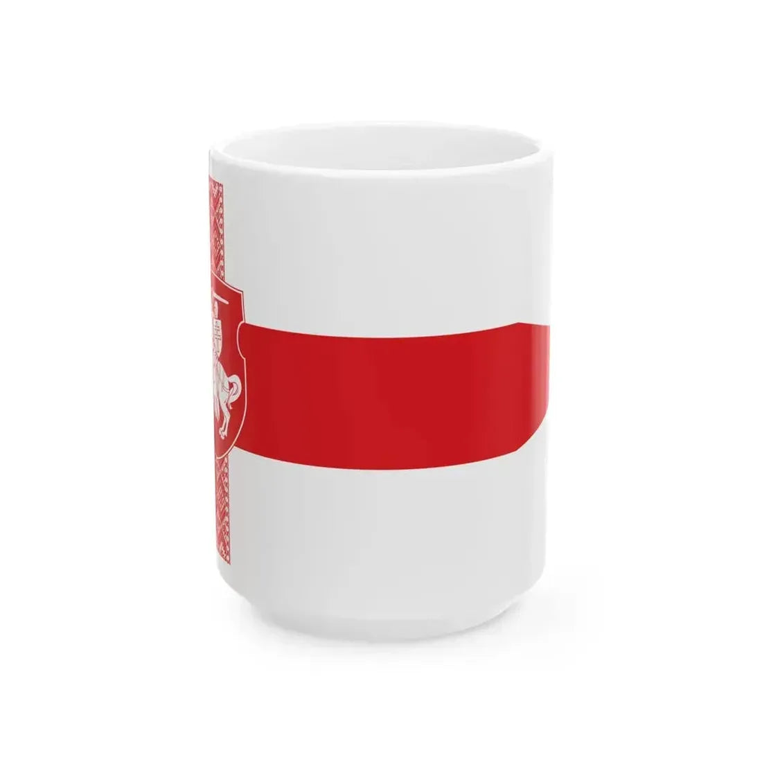 Alternative Flag of Belarus 1 22 lands (Belarus) White Coffee Mug 15oz - Go Mug Yourself