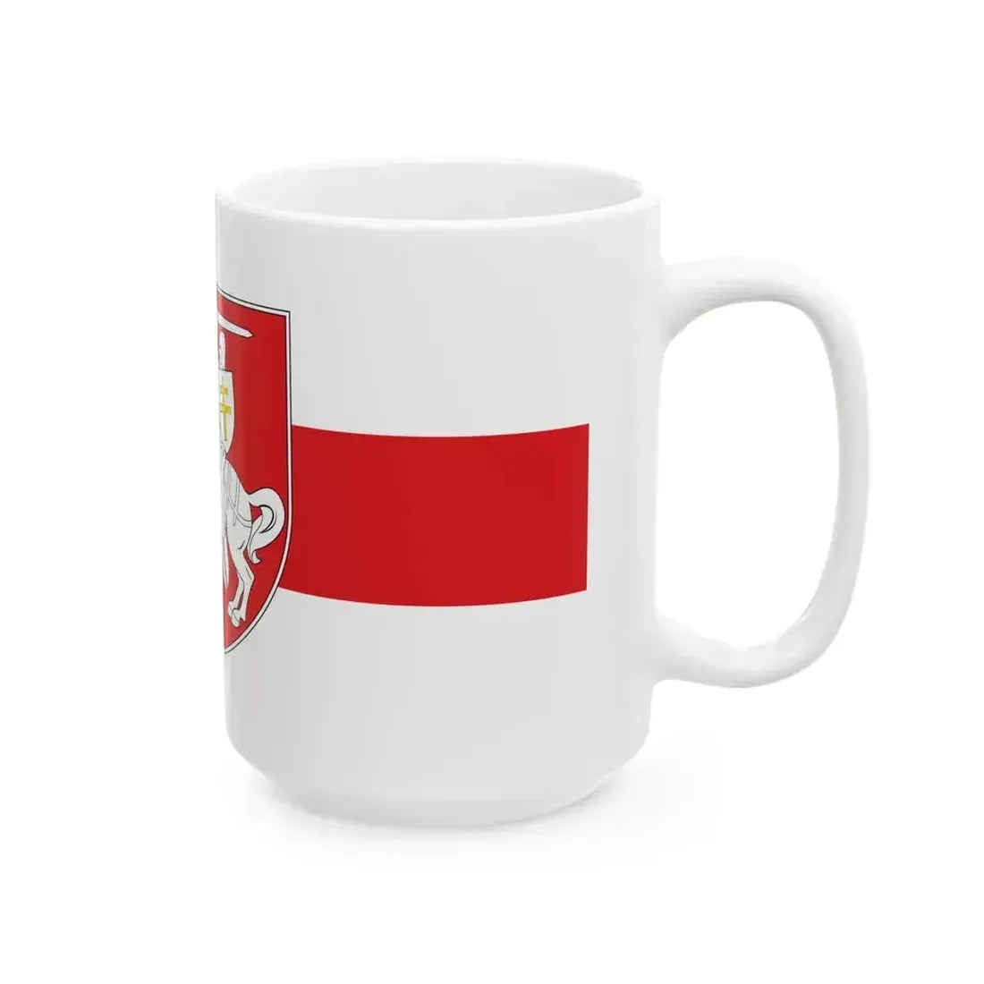 Alternative Flag of Belarus-5 (Belarus) White Coffee Mug - Go Mug Yourself