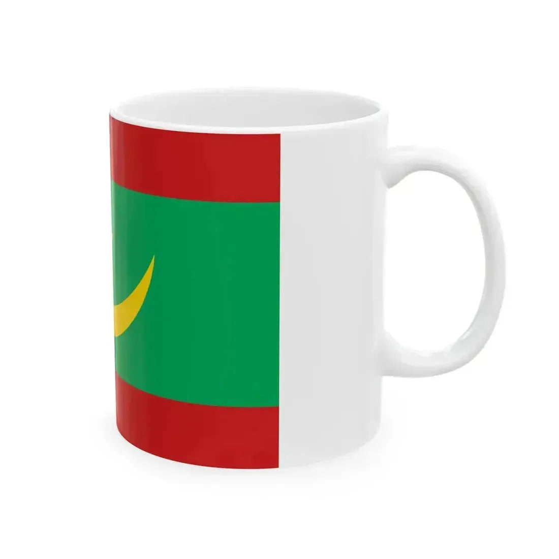 Alternative Flag of Mauritania (Mauritania) White Coffee Mug - Go Mug Yourself