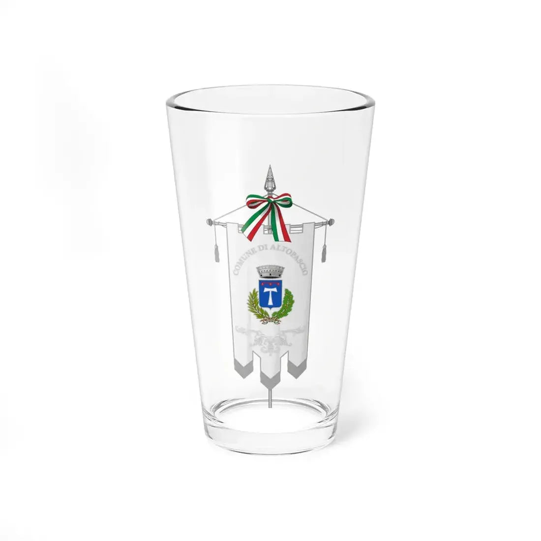 Altopascio-Gonfalone (Italy) Pint Glass 16oz 16oz - Go Mug Yourself