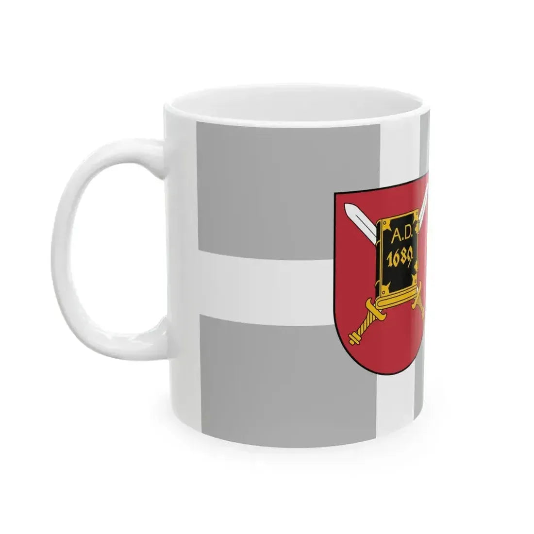 Aluksne flag (Latvia) White Coffee Mug - Go Mug Yourself