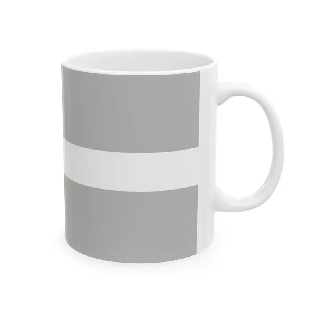 Aluksne flag (Latvia) White Coffee Mug - Go Mug Yourself