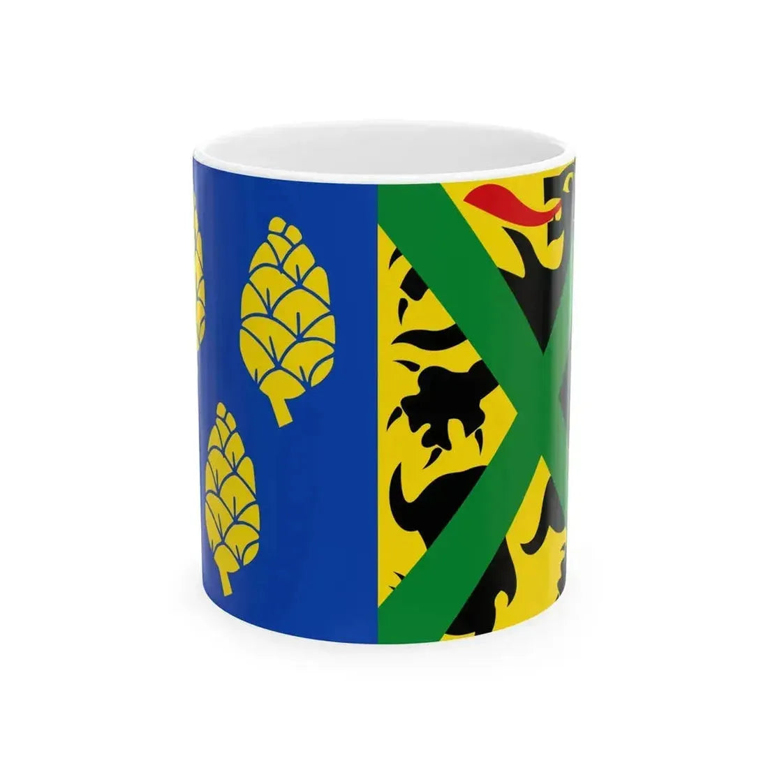 Alveringem vlag (Belgium) White Coffee Mug 11oz - Go Mug Yourself