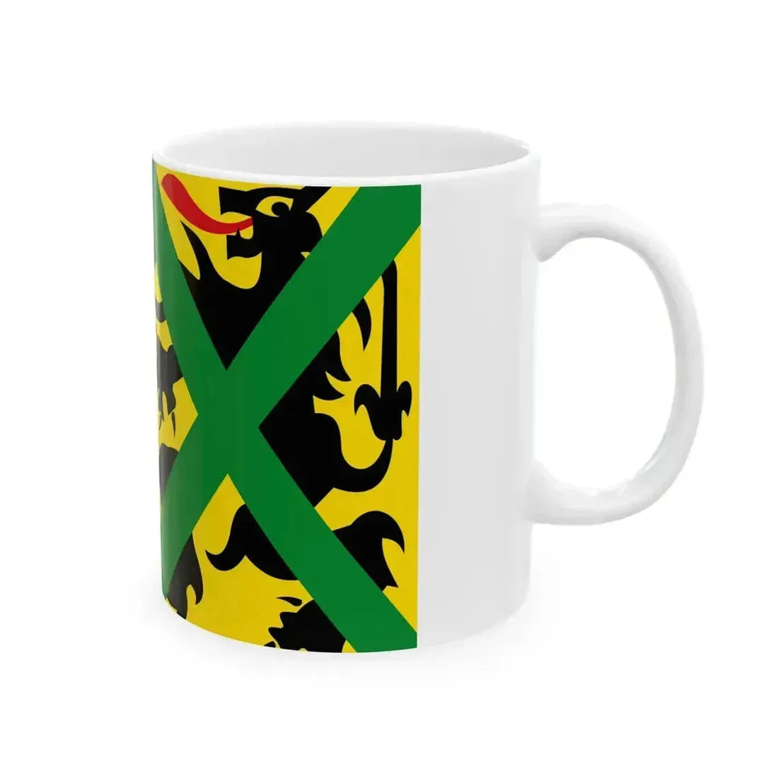 Alveringem vlag (Belgium) White Coffee Mug - Go Mug Yourself