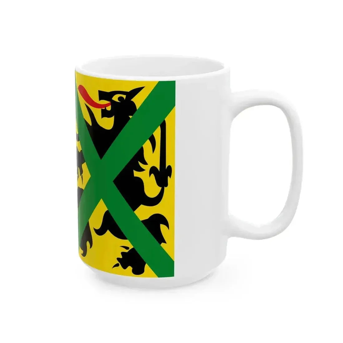 Alveringem vlag (Belgium) White Coffee Mug - Go Mug Yourself