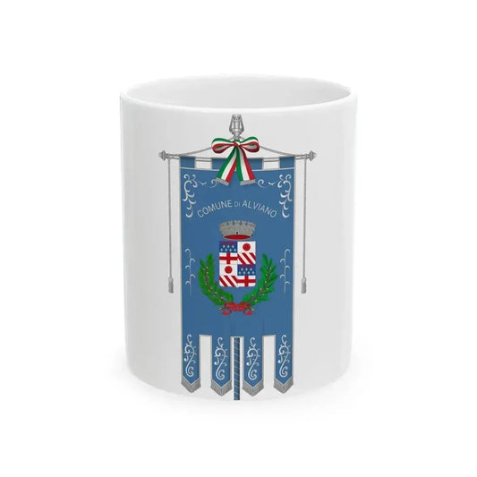 Alviano-Gonfalone (Italy) White Coffee Mug 11oz - Go Mug Yourself