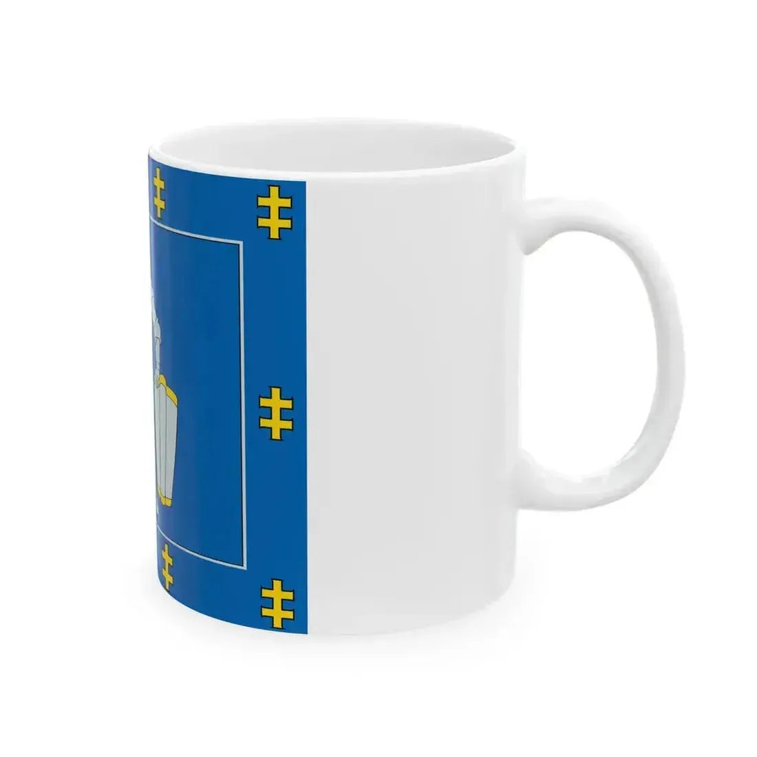 Alytus County flag (Lithuania) White Coffee Mug - Go Mug Yourself