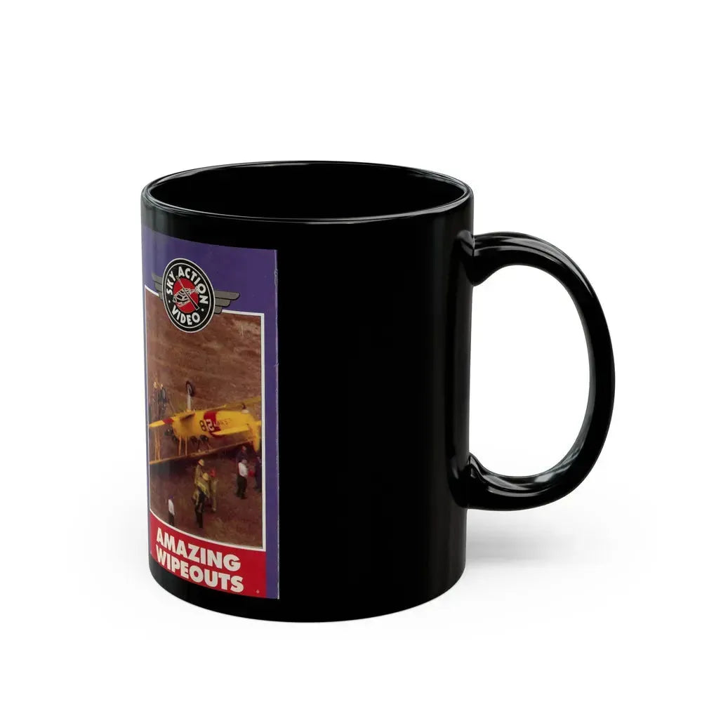 AMAZING WIPEOUTS (VHS COVER) - Black Coffee Mug - Go Mug Yourself