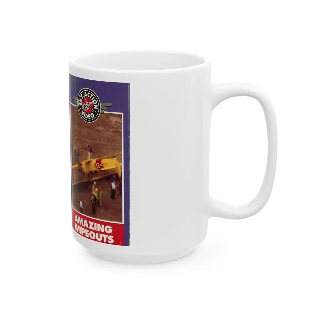 AMAZING WIPEOUTS (VHS COVER) - White Coffee Mug - Go Mug Yourself