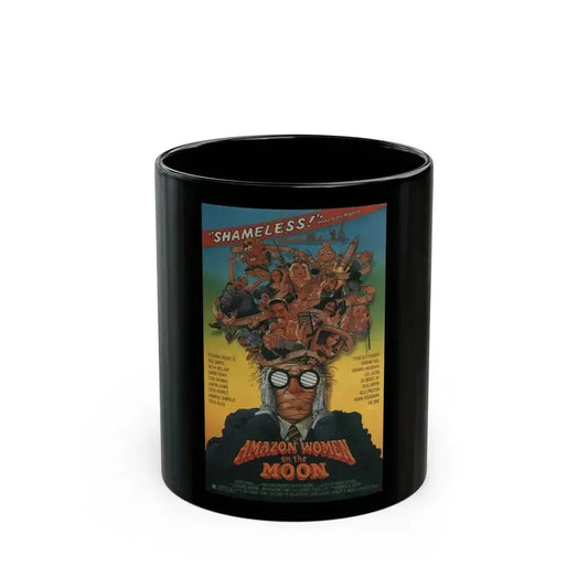 AMAZON WOMEN ON THE MOON 1987 Movie Poster - Black Coffee Mug 11oz - Go Mug Yourself