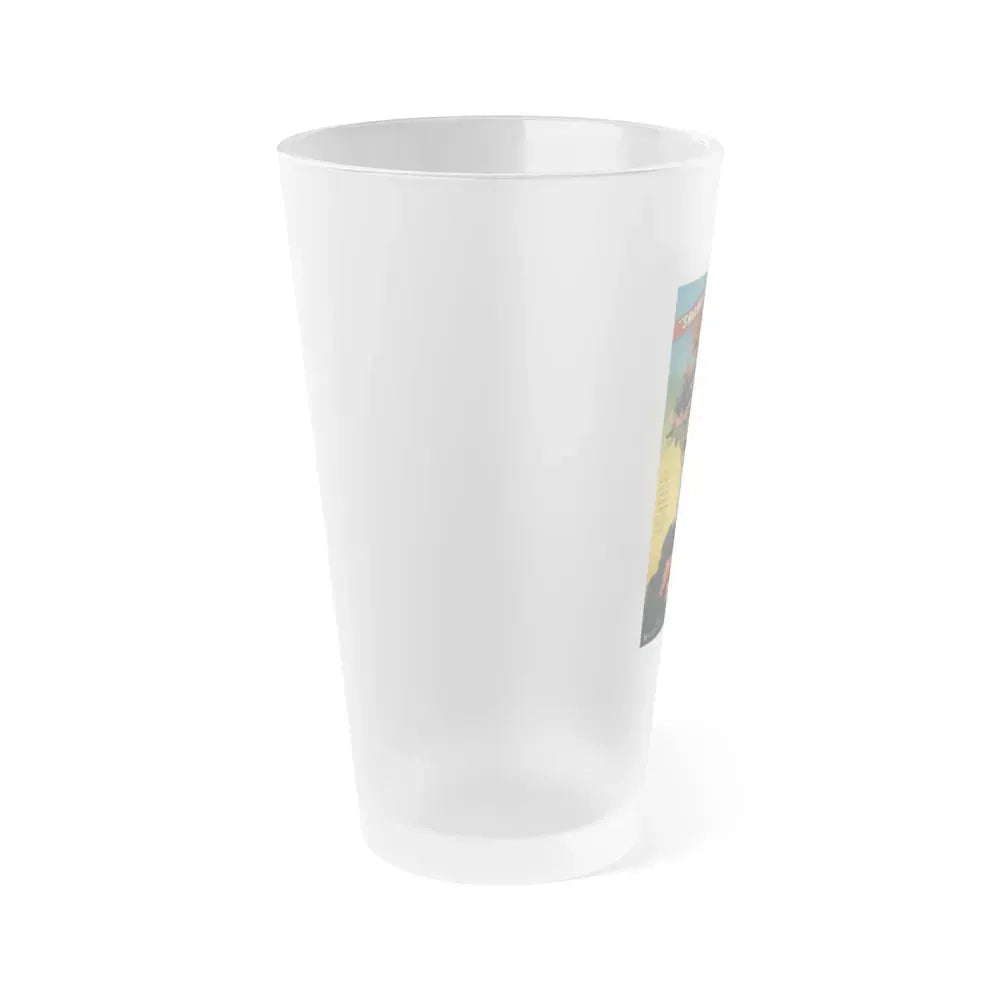 AMAZON WOMEN ON THE MOON 1987 Movie Poster - Frosted Pint Glass 16oz - Go Mug Yourself