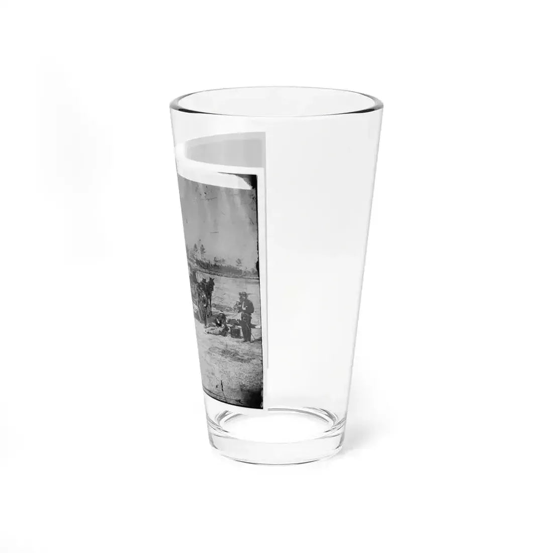 Ambulance Corps. Method Of Removing Wounded From The Field (U.S. Civil War) Pint Glass 16oz - Go Mug Yourself