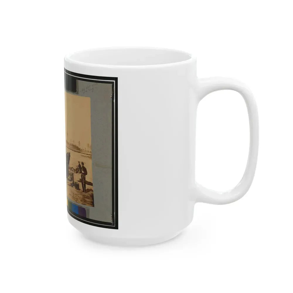 Ambulance Drill At Headquarters Army Of Potomac, Near Brandy Station, Va., March, 1864 (U.S. Civil War) White Coffee Mug - Go Mug Yourself
