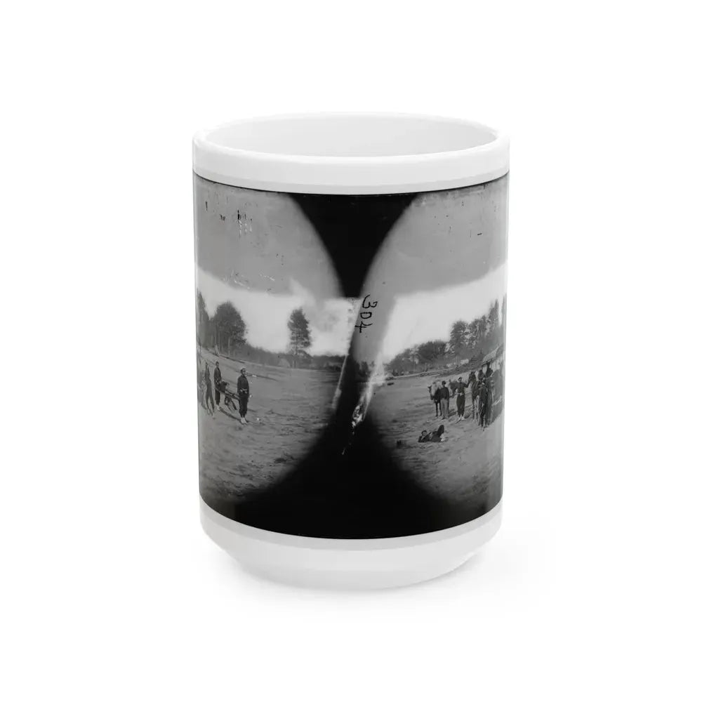Ambulance Drill In The Field (U.S. Civil War) White Coffee Mug 15oz - Go Mug Yourself