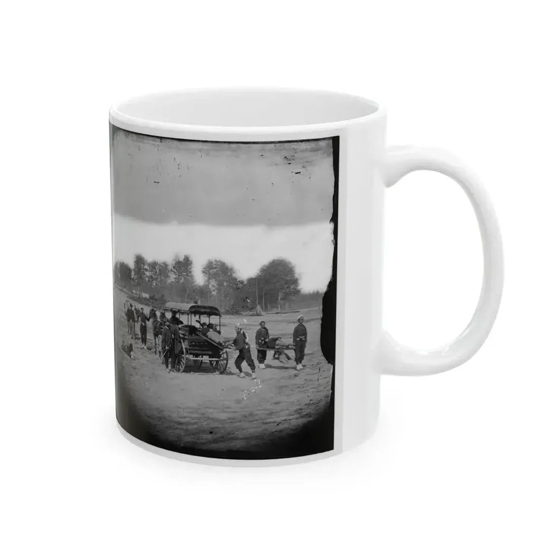 Ambulance Drill In The Field (U.S. Civil War) White Coffee Mug - Go Mug Yourself