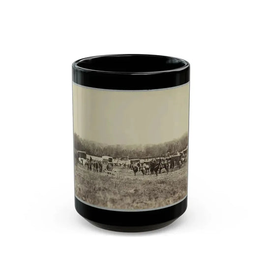 Ambulance Train, 1st Division, 2d Army Corps. (U.S. Civil War) Black Coffee Mug 15oz - Go Mug Yourself