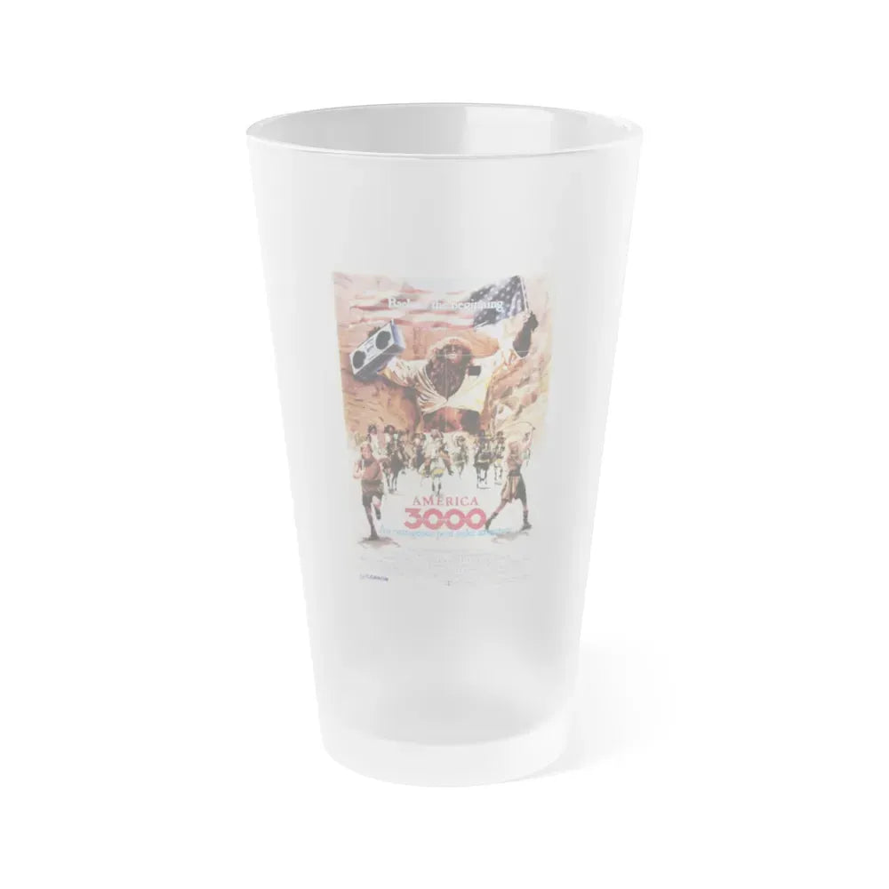 AMERICA 3000 1986 Movie Poster - Frosted Pint Glass 16oz Default Title - Go Mug Yourself