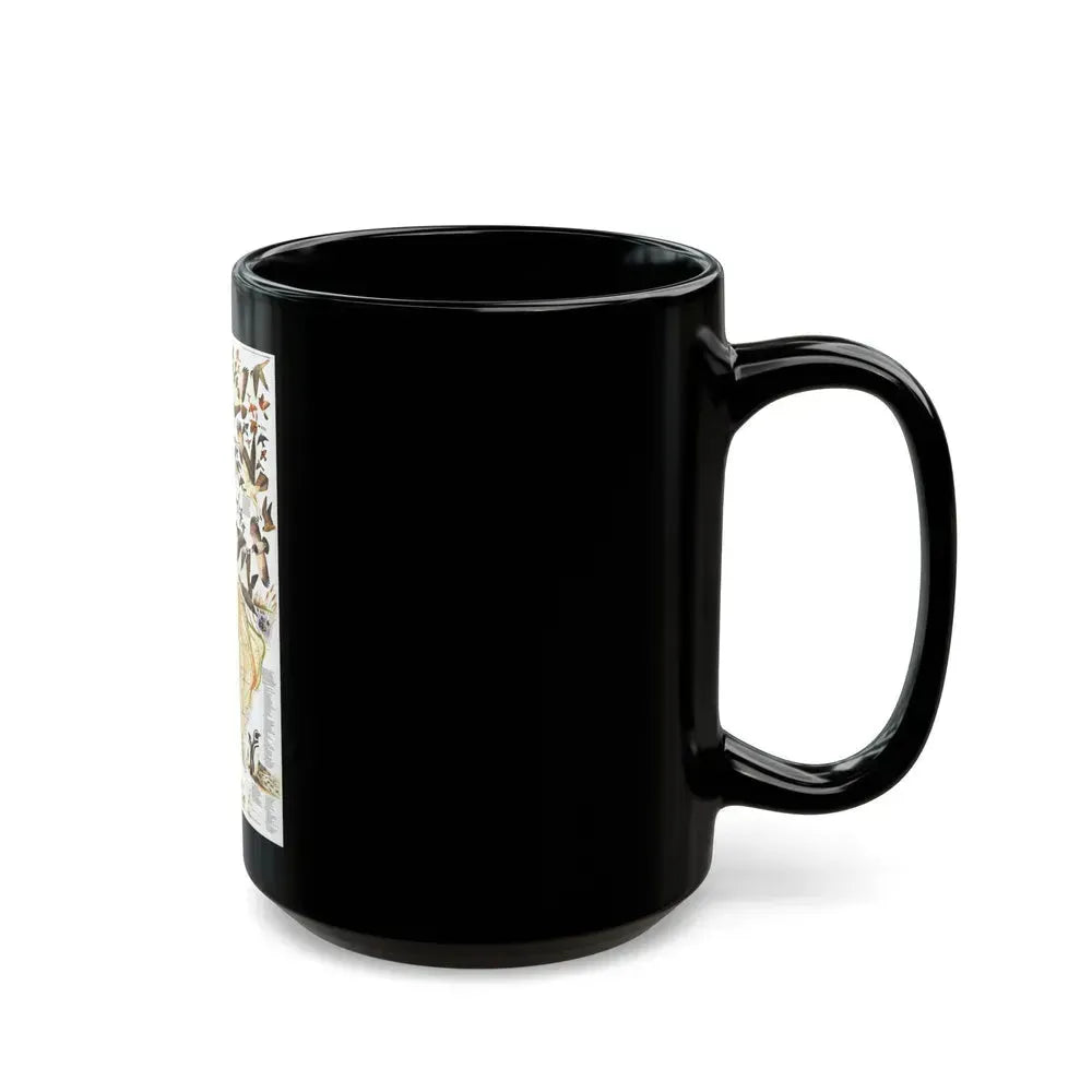 America - Bird Migration (1969) (Map) Black Coffee Mug - Go Mug Yourself