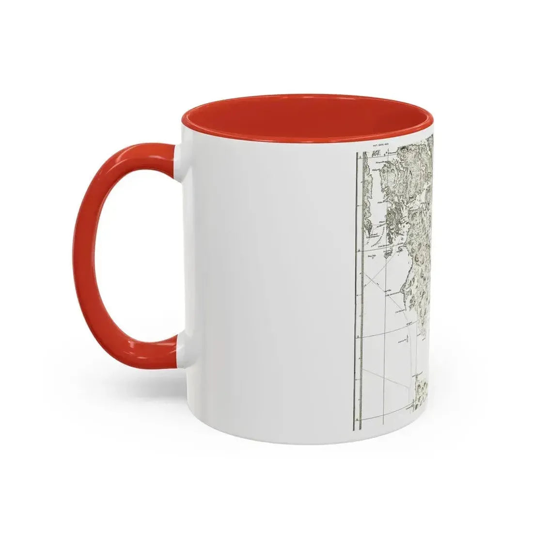 America - NorthWest Coast (1899) (Map) Accent Coffee Mug - Go Mug Yourself