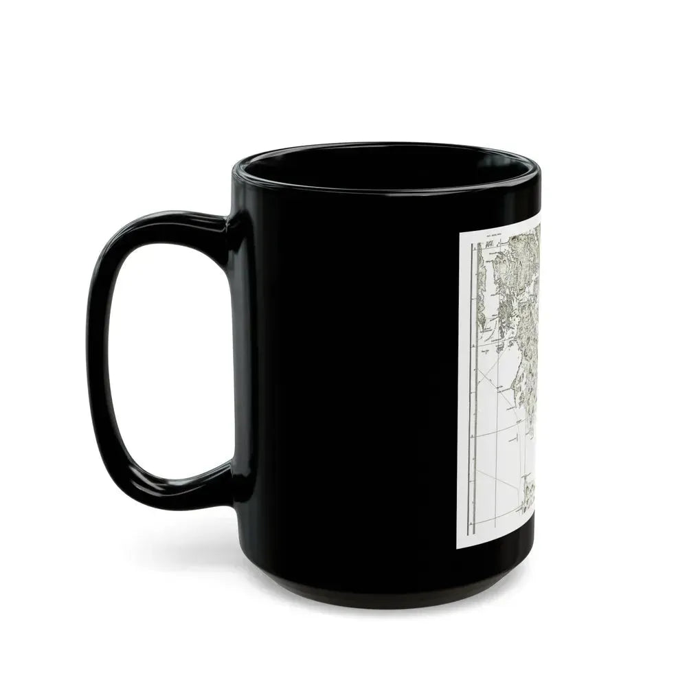 America - NorthWest Coast (1899) (Map) Black Coffee Mug - Go Mug Yourself