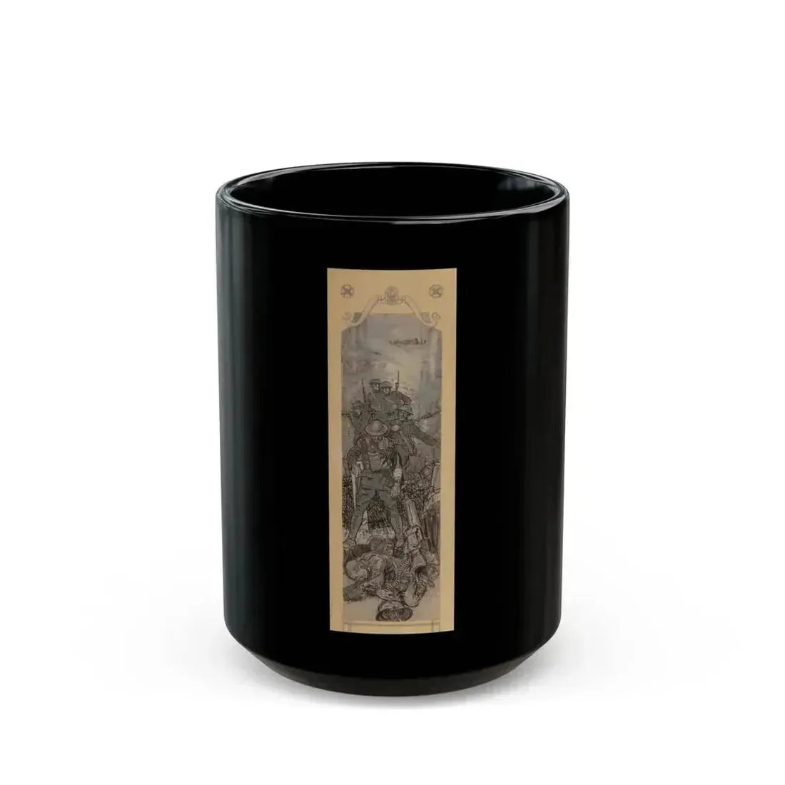 America's Greatest Battle, Collier's magazine story illustration, March 22, 1919 - Black Coffee Mug 15oz - Go Mug Yourself