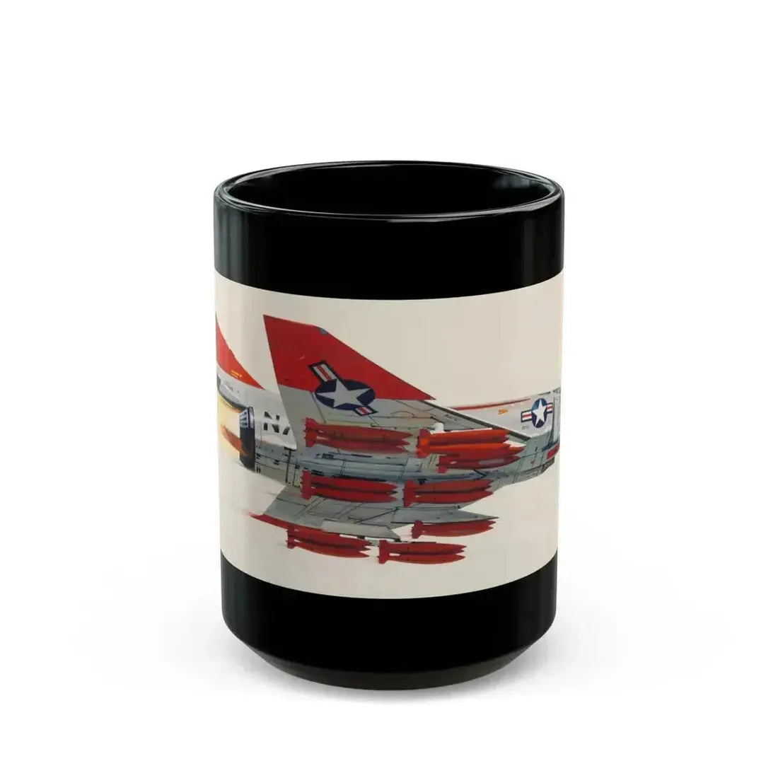America's Hottest Jet, Popular Science magazine cover, May 1962 - Black Coffee Mug 15oz - Go Mug Yourself