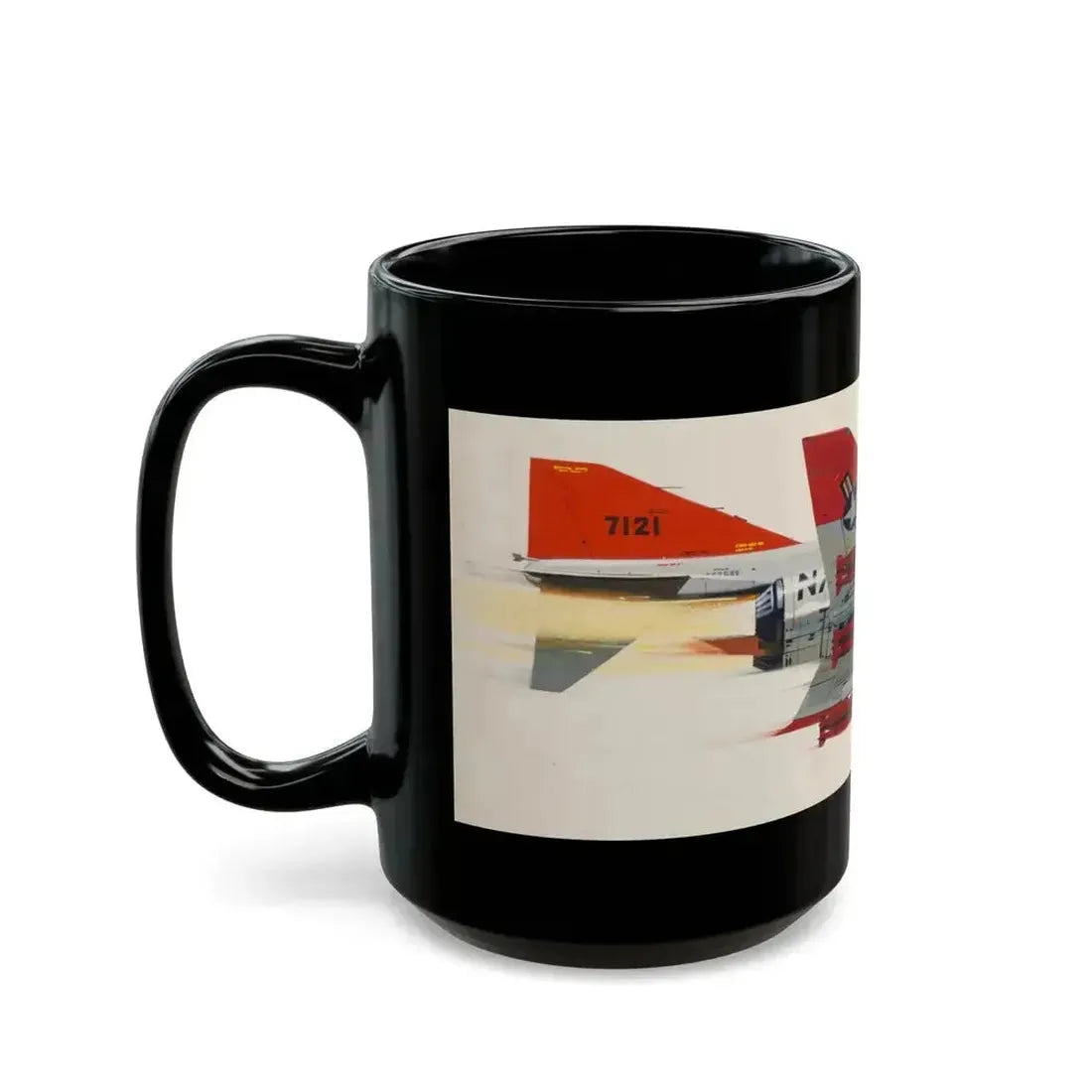America's Hottest Jet, Popular Science magazine cover, May 1962 - Black Coffee Mug - Go Mug Yourself