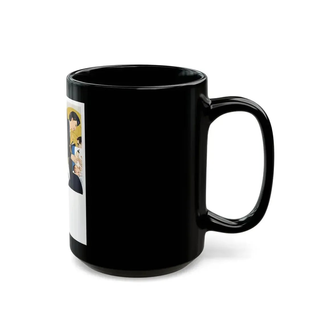 American Airlines ad, 1954 - Black Coffee Mug - Go Mug Yourself