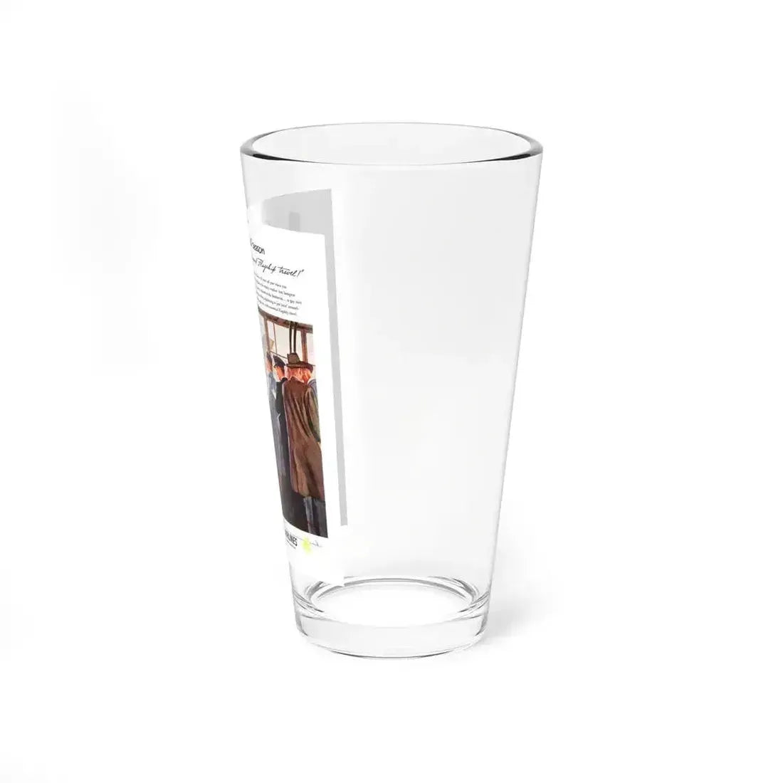 American Airlines ad, The Saturday Evening Post, 1949 (Magazine Illustration) Pint Glass 16oz - Go Mug Yourself