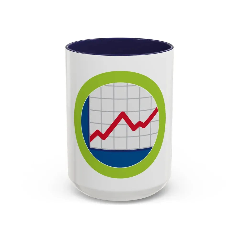 American Business (Boy Scout Merit Badge) Accent Coffee Mug 15oz Navy - Go Mug Yourself