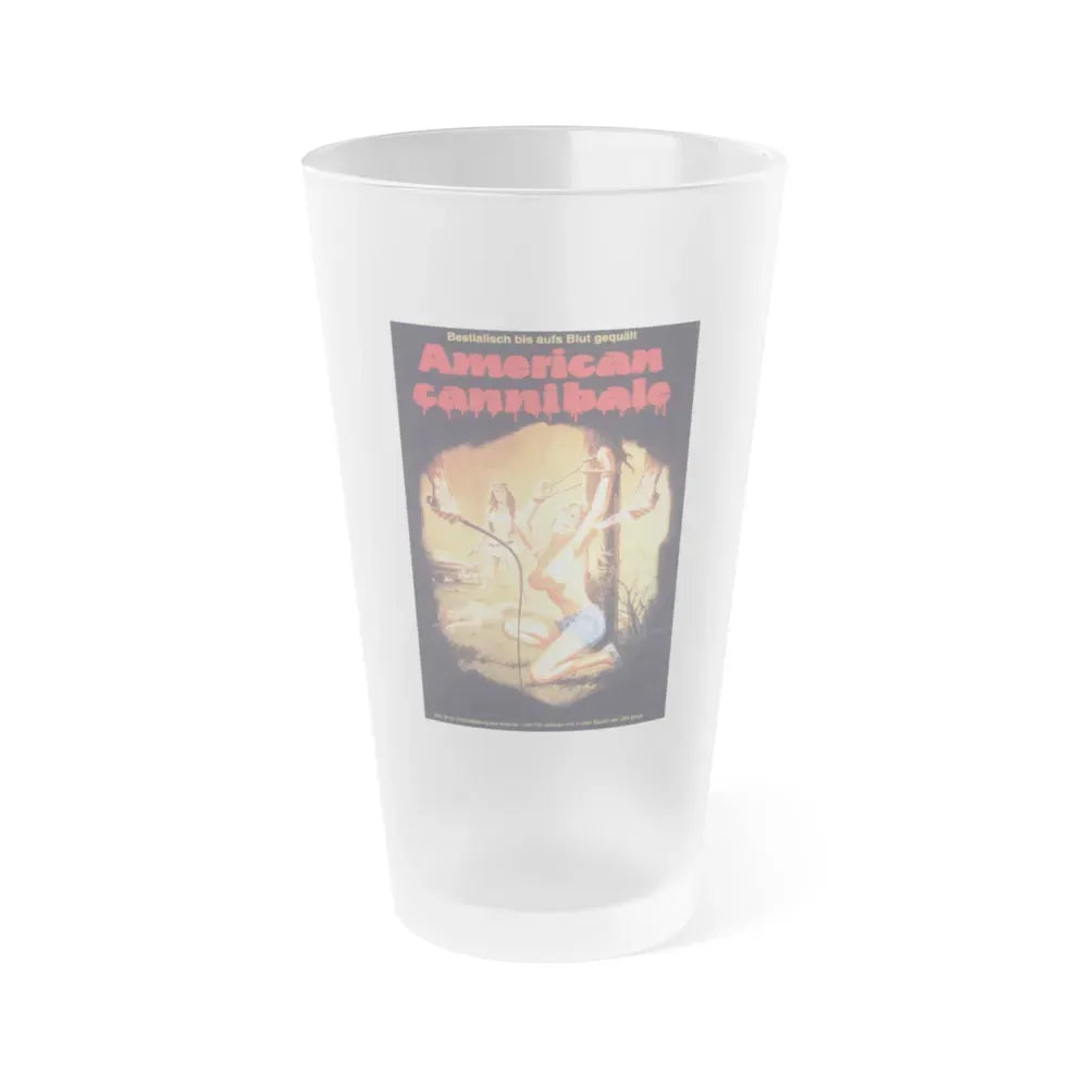AMERICAN CANNIBALE (AKA SNUFF) 1975 Movie Poster - Frosted Pint Glass 16oz Default Title - Go Mug Yourself