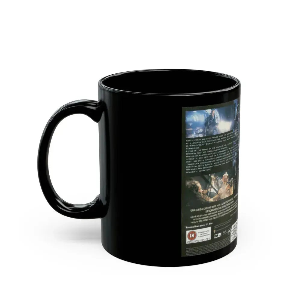 AMERICAN CYBORG STEEL WARRIOR JOE LARA (VHS COVER) - Black Coffee Mug - Go Mug Yourself
