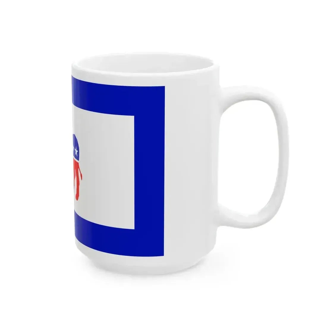 American Democratic Flag (United States) White Coffee Mug - Go Mug Yourself