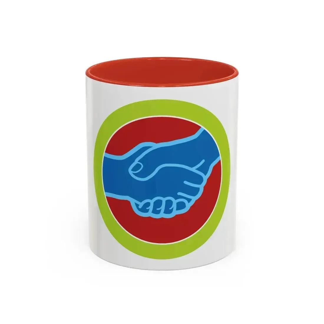 American Labor (Boy Scout Merit Badge) Accent Coffee Mug 11oz Red - Go Mug Yourself