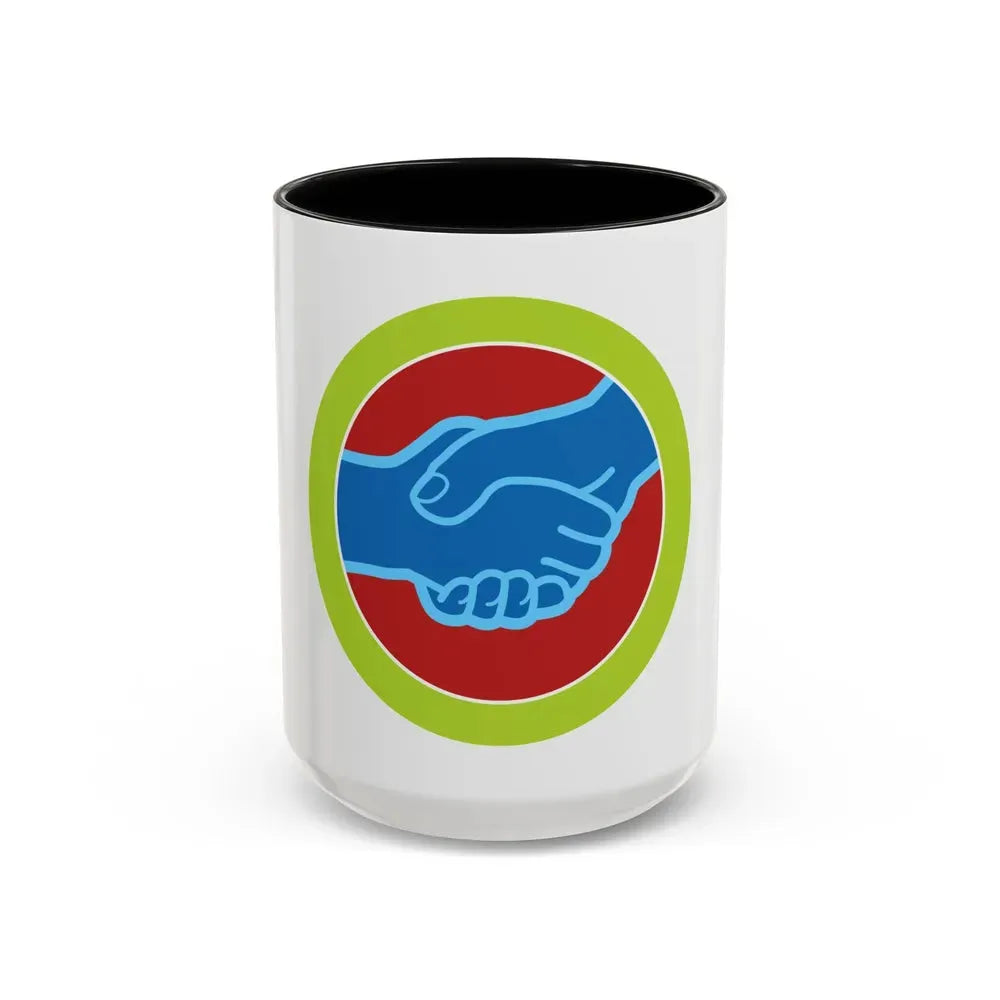 American Labor (Boy Scout Merit Badge) Accent Coffee Mug 15oz Black - Go Mug Yourself