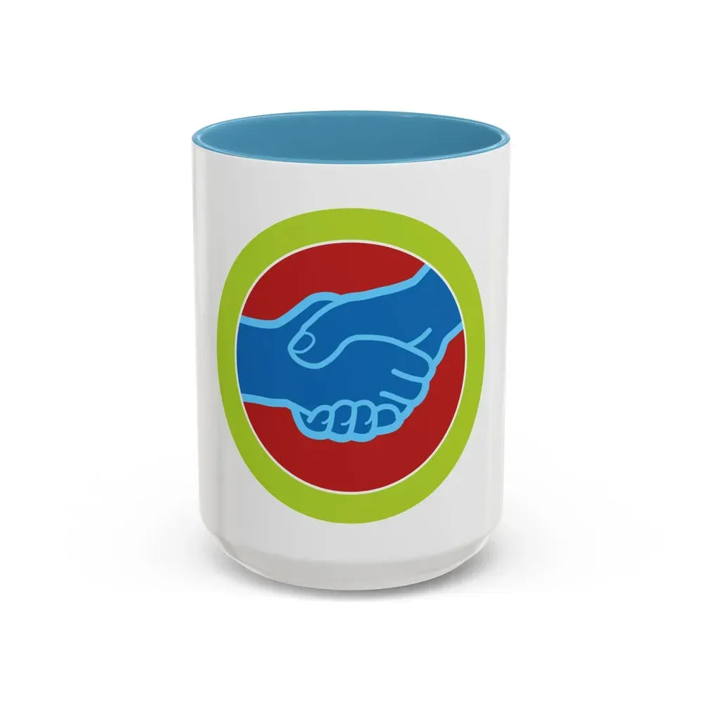 American Labor (Boy Scout Merit Badge) Accent Coffee Mug 15oz Light Blue - Go Mug Yourself